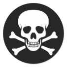 Skull and Crossbones Sticker