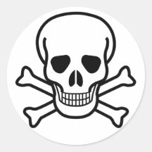 Skull and Crossbones Sticker