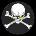 Skull and crossbones stickers