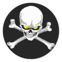 Skull and crossbones stickers
