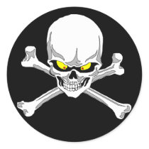 Skull and crossbones stickers