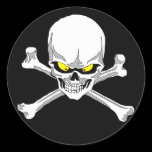 Skull and crossbones stickers