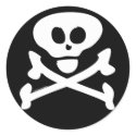 Skull and Crossbones Stickers sticker