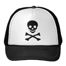 Skull and Crossbones Trucker Hat