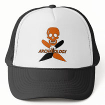 Skull and Crossed Trowels Archaeology Hat
