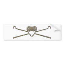 Skull and Crosshooks Bumper Sticker