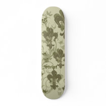 Skull and Fleur di Lis Skatebooard skateboards