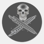 Skull and Harpbones Sticker