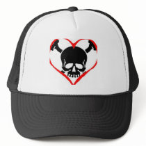 skull and heart hats by keithblair skull and heart hats