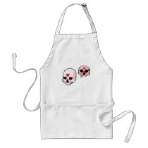 Skull and Hearts Apron