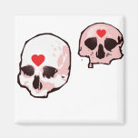 Skull and Hearts Magnet