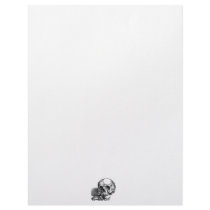 Skull and Jawbones Vintage sketch Letterhead