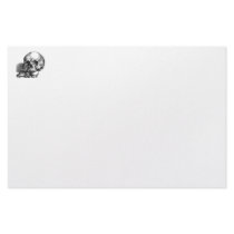 Skull and Jawbones Vintage sketch Stationery Design