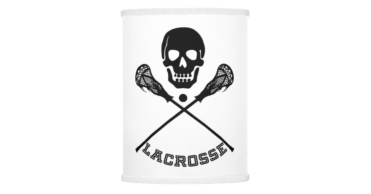 Skull and Lacrosse Sticks Lamp Shade Zazzle