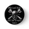 Skull and Pistons Button by h2oholt Skull and Pistons Button