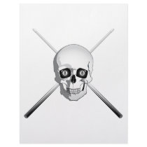 Skull and Pool Cues letterhead by divebargraphics Skull and Pool Cues letterhead
