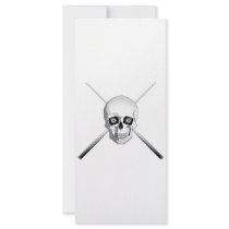 Skull and Pool Cues rack cards by divebargraphics Skull and Pool Cues rack cards