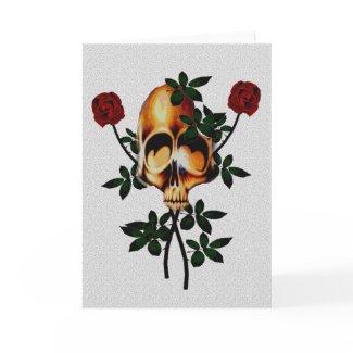 Skull and Roses card