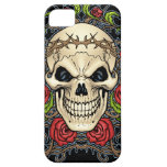 Skull and Roses with Crown Of Thorns by Al Rio iPhone 5 Covers