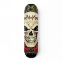 Skull and Roses with Crown Of Thorns by Al Rio skateboards