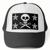 Skull and Scissors Hat Nautical Stars