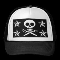 Skull and Scissors Hat Nautical Stars hats