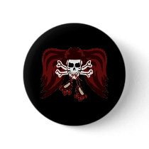 skull and skates buttons