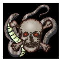 Skull and Snakes Poster posters by halloween_tshirts Skull and Snakes Poster posters