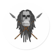 Skull and Spears stickers