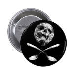 Skull and Spoons Pins