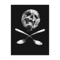 Skull and Spoons postcards by JFlatN Skull and Spoons postcards