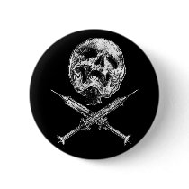 Skull and Syringes Button