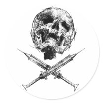 Skull and Syringes stickers
