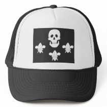 SKULL AND THREE LILES hats by bulgan_lumini SKULL AND THREE LILES hats