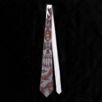 Skull and Vine Tie