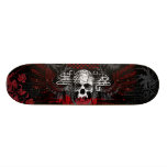 Skull and wings Grunge Skate Board Deck