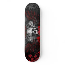 Skull and wings Grunge Skate Board Deck