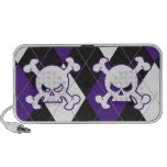Skull Argyle Speakers, Purple speakers