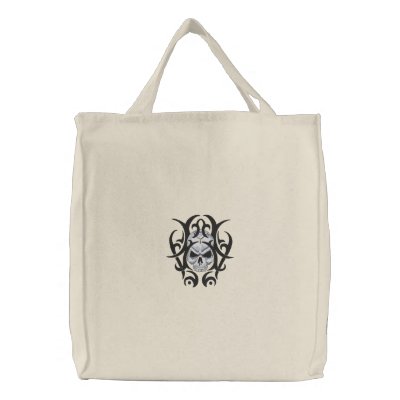 Skull Art Bags by Embroidery4U