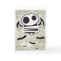 Skull bat card