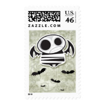 Skull bat stamps
