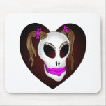 skull beauty-1 mouse pads