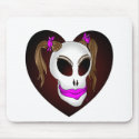 skull beauty-1 mousepads
