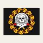 Skull Biker T shirts Gifts Postcard