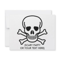 Skull Black invitations by dollface766 Skull Black invitations