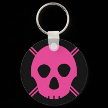 Skull Black/Pink keychains