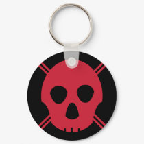 Skull Black/Red keychains