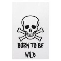 Skull Black stationery