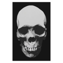 Skull Black & White Pop Art Customized Stationery