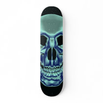 Skull blue and teal Skateboad skateboards